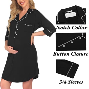 Ekouaer Nursing Nightgowns for Moms Comfort and Style