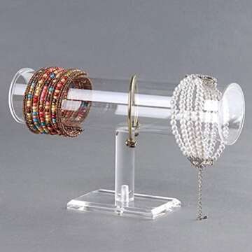 Clear Acrylic Jewelry Rack Stand for Bracelets and Watches