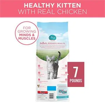 Purina ONE High Protein, Natural Dry Kitten Food, +Plus Healthy Kitten Formula - 7 lb. Bag