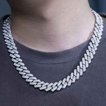 GOODAT Cuban Link Chains for Men and Women - Iced Out Jewelry