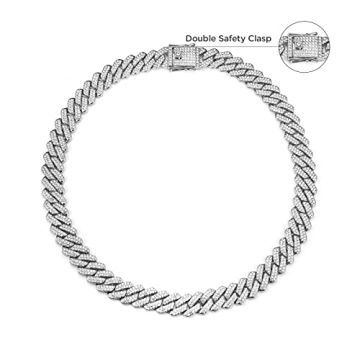 GOODAT Cuban Link Chains for Men and Women - Iced Out Jewelry