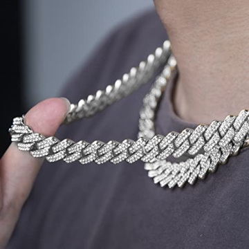 GOODAT Cuban Link Chains for Men and Women - Iced Out Jewelry