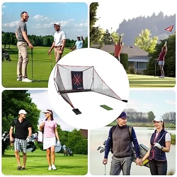 Spectent Golf Practice Net Heavy Duty 10x7ft with Accessories