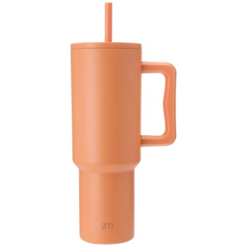 Simple Modern 40 oz Tumbler with Handle and Straw Lid | Insulated Cup Reusable Stainless Steel Water...