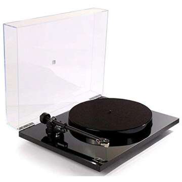 Rega Planar 1 Turntable with Premounted Carbon MM Cartridge (Matte Black)