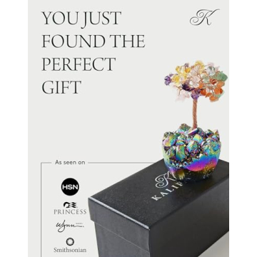 KALIFANO Chakra Crystal Tree - Natural Gemstone Decor