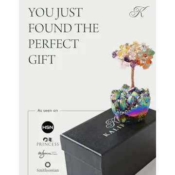 KALIFANO Chakra Crystal Tree - Natural Gemstone Decor