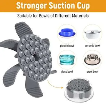 Slow Feeder Dog Bowls Insert,Cuttable Dog Slow Feeder with 36 Suction Cups,Cuttable Slow Feeder Insert for Suitable Most Dog Bowl or Dog Dish