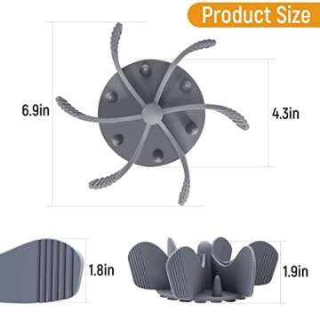 Slow Feeder Dog Bowls Insert,Cuttable Dog Slow Feeder with 36 Suction Cups,Cuttable Slow Feeder Insert for Suitable Most Dog Bowl or Dog Dish