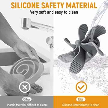 Slow Feeder Dog Bowls Insert,Cuttable Dog Slow Feeder with 36 Suction Cups,Cuttable Slow Feeder Insert for Suitable Most Dog Bowl or Dog Dish