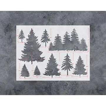 GSS Designs Tree Stencil for Crafting & Home Decor