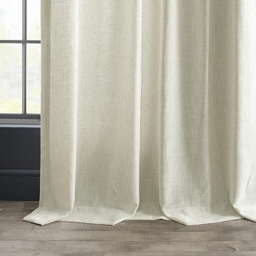HPD Premium Heavy Faux Linen Curtains - 50W x 96L