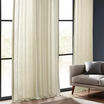HPD Premium Heavy Faux Linen Curtains - 50W x 96L