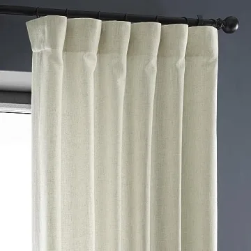 HPD Premium Heavy Faux Linen Curtains - 50W x 96L