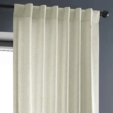 HPD Premium Heavy Faux Linen Curtains - 50W x 96L