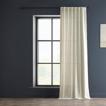 HPD Premium Heavy Faux Linen Curtains - 50W x 96L