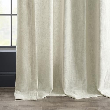 HPD Premium Heavy Faux Linen Curtains - 50W x 96L