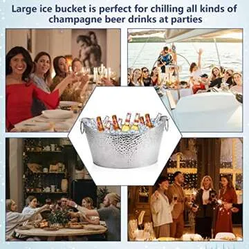 12L Stainless Steel Ice Bucket for Parties and Events