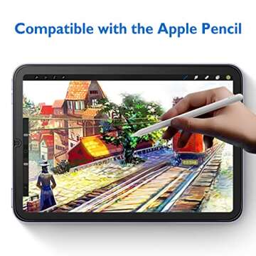 Mothca 2 Pack Matte Glass Screen Protector for iPad Mini 8.3” A17 Pro (2024) & Mini 6 (2021) with Alignment Frame, Anti-Glare & Anti-Fingerprint Tempered Glass Film for iPad Mini 7/6, Smooth as Silk