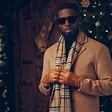 GLINDAR Men's Polarized Aviator Sunglasses Vintage Square Driving Glasses (Shiny Black Frame/Polarized Grey Lens)