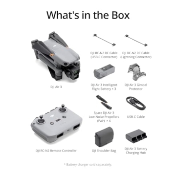 DJI Air 3 Fly More Combo, Drone with 48MP Camera