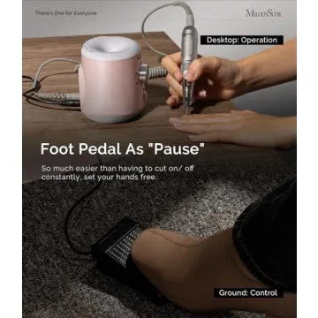 MelodySusie Electric Nail Drill with Foot Pedal for Beautiful Nails