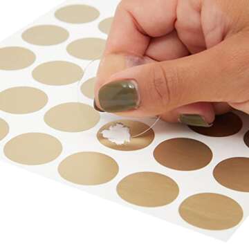 Sustainable Greetings Juvale Gold Scratch-Off Stickers 510 Pack