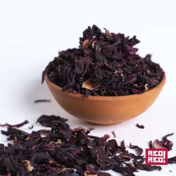 RICO Dried Hibiscus Flowers 4 oz - Natural Floral Delight