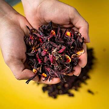 RICO Dried Hibiscus Flowers 4 oz - Natural Floral Delight