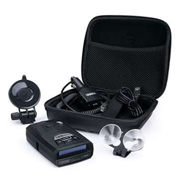 UNIDEN R4 Extreme Long-Range Laser/Radar Detector, Record Shattering Performance, Built-in GPS w/AUTO Mute Memory, Voice Alerts, Red Light & Speed Camera Alerts, Multi-Color OLED Display