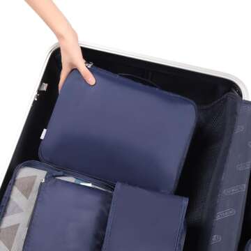 BAGAIL 8 Set Packing Cubes for Easy Travel Organization