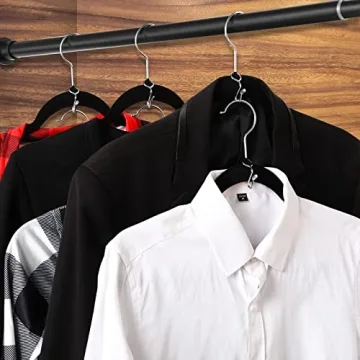 50 Durable Metal Hanger Connector Hooks for Cleared Closets