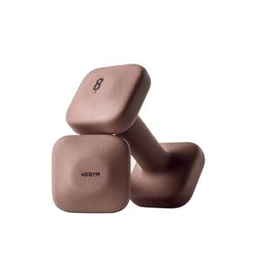 WeGym SafeGrip Dumbbells, Anti-Slip, Anti-Roll, Thick Handles, Free Weights, Square Dumbbells for Secure Workouts at Home, Weightlifting, and Personal Training