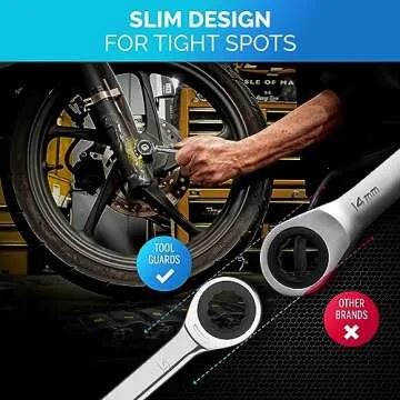 TOOLGUARDS Ratcheting Wrench Set 26pcs - Metric and Standard - With Rack Organizer - Wrenches - Combination Ratchet Wrench Set - 100% Lifetime Satisfaction Guarantee