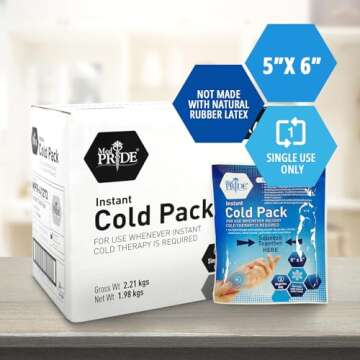 Instant Relief with MED PRIDE Disposable Ice Packs 6-Pack