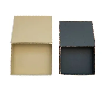 Creative Co-Op Fabric Covered Storage Designs, Set of 2 Sizes, 2 Patterns Box, Multi