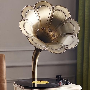 Bluetooth Vintage Gramophone - Retro Record Player