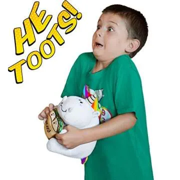 SPARKLE TOOTS - The Original Tooting Unicorn Plush - Special Deluxe Edition Box Set - Unique Gag Gift, Funny for All Ages