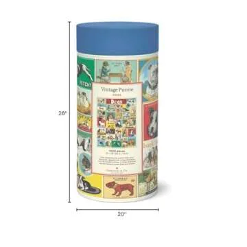 Cavallini Papers & Co. Dogs 1000-Piece Jigsaw Puzzle, Multi-Colour