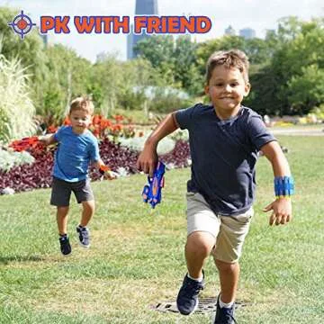 2 Pack Blaster Guns Boys Toy-with 60 Soft Foam Darts Bullets& 2 Wrist Bands- Valentine Gifts Hand Gun Toys Party Supplies for 3,4,5,6,7,8,9 Years Kids