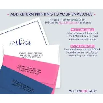 Personalized Classic Monogram Stationary Set For All Occasions