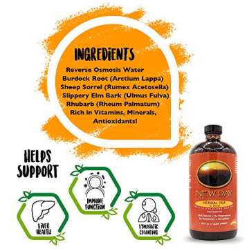 Essiac Tea, 32 Ounce Extract | Immune System, Liver and Lymphatic Support | Based on Original Recipe and Made in the USA | Certified Organic and Wild Crafted Herbs | No Alcohol and Easy Preparation