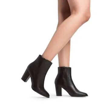 DREAM PAIRS Women's Ankle Boots Chunky Block Heel Booties