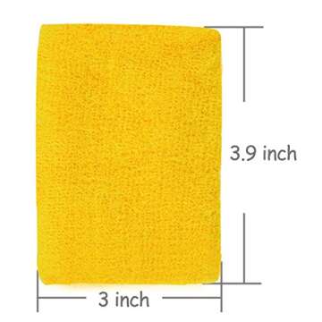 ColorYourLife Colorful Wristbands - 10 Pairs of Sweatbands