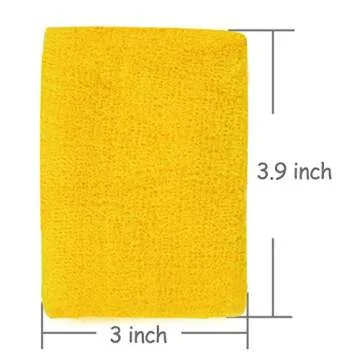 ColorYourLife Colorful Wristbands - 10 Pairs of Sweatbands