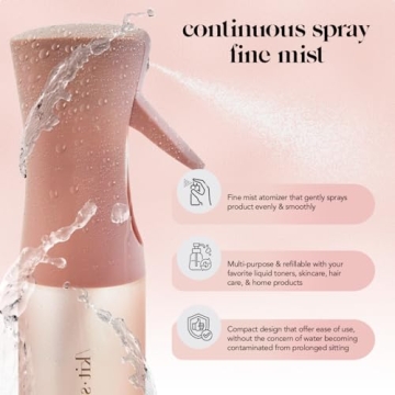 Ultra Fine Mist Spray Bottle Recycled Plastic Eco-Friendly