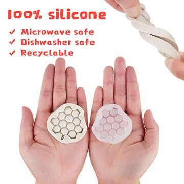 4 Pieces Silicone Honeycomb Molds for Chocolate, Honeycomb Fondant Mold for Kitchen Cake Cupcake Decorating Epoxy Resin Moulds for Christmas Candy Baking Cake Party Supplies