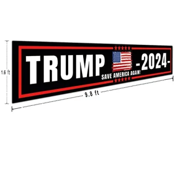 CHXSM 2024 Trump Flag Banner for Political Support