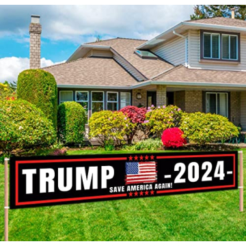 CHXSM 2024 Trump Flag Banner for Political Support