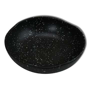roro Handmade Ceramic Bowls - Set of 2 Matte Black Design